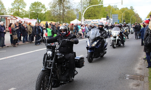 Der Motorradkonvoi startet am Mittag in Salzgitter. Archivfoto: Frederick Becker