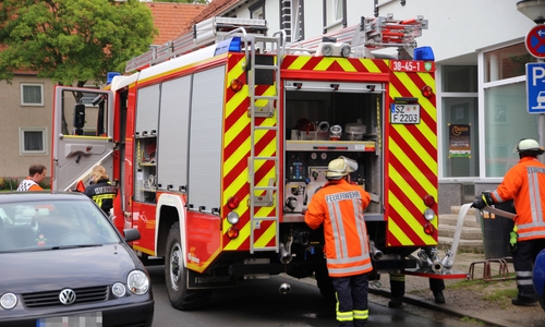 Einsatz in der Diesterwegstraße. Fotos: Rudolf Karliczek