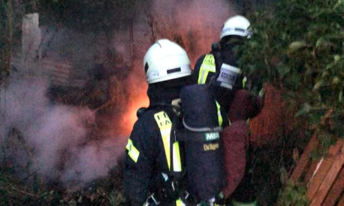 Einsatz im Kleingartenverein Neuland. Fotos: Ortsfeuerwehr Fallersleben