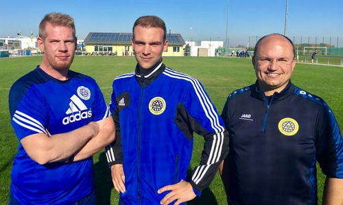 Setzen zukünftig auf eine U23 beim BV Germania: Jan Sturm, Christoph Taute und Henrik Föhring. Foto: Verein/privat
