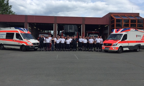 Mitarbeiter des Rettungsdienstes Landkreis Helmstedt/Malteser Hilfsdienst nehmen an gemeinsamer Weiterbildung teil. Foto: Privat
