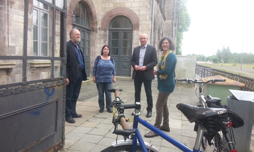 Ghalia El Boustami (re.) mit Ehrhard Dette, Heike Dette und Marc Lohmann. Fotos: Bündnis 90 / Die Grünen