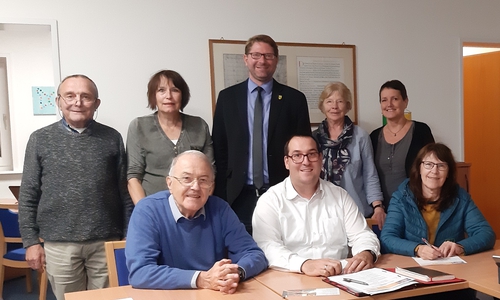 Von links: Bodo Wutschel, Ulrike Bosse, Johann Seifert (vorne), Marco Kelb, Andreas Kleindienst, Susanne Giffhorn, Eva-Maria Reitmann, Annegrit Helke. Foto: Privat