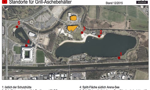 Die Stadt richtet Aschebehälter ein. Foto: Stadt Wolfsburg