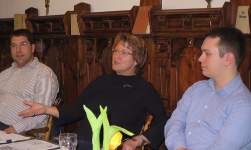 Hatten einen informativen Abend: Uwe Brecht (von links, CDU Ortsvorstandsmitglied), Ingrid Pahlmann (MdB) und Thorge Karnick (stellv. Bürgermeister) 