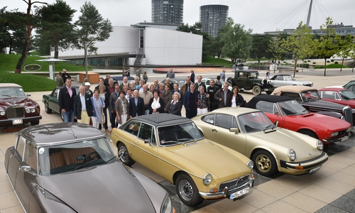 Die Autostadt war am Sonntag Startpunkt der Sommerausfahrt des ASC.  Foto: Autostadt/ Lars Landmann