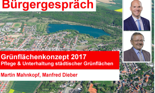 Ortsvorsteher Martin Mahnkopf und Bauausschussvorsitzender Manfred Dieber wollen im Bürgergespräch über das "Grünpflegekonzept" diskutieren. Foto: SPD
