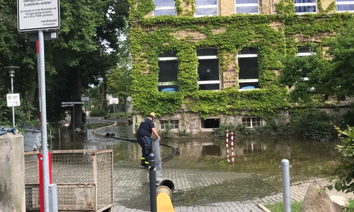 Pumparbeiten an der Großen Schule. Foto: Stadt Wolfenbuettel-rae