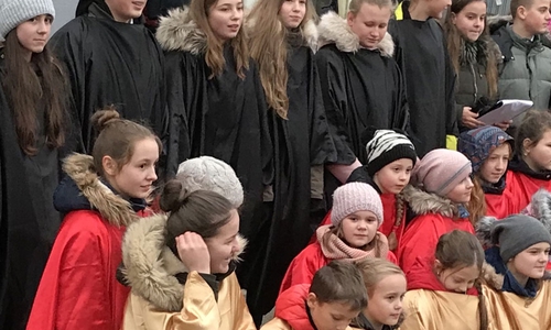 Polnische Kinder singen die Europahymne auf Deutsch. Fotos: CDU Stadtverband Seesen