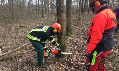 Zehn Feuerwehreinsatzkräfte nahmen an dem Lehrgang teil. Foto: Gemeinde Lehre