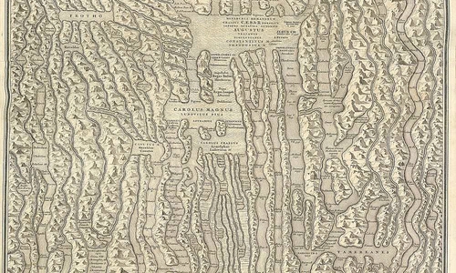 Landkarte des Weltgeschehens: Idea Historiae Universalis (Foto: Universitätsbibliothek Eichstätt-Ingolstadt: 183/1 Rs 237 )