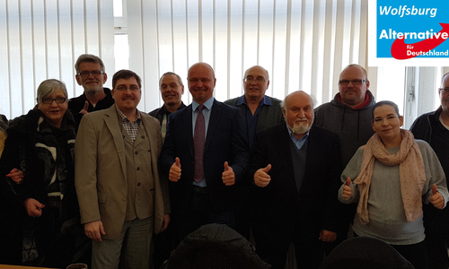 Der AfD-Kreisverband Wolfsburg blickt optimistisch in die Zukunft. Foto: AfD Wolfsburg