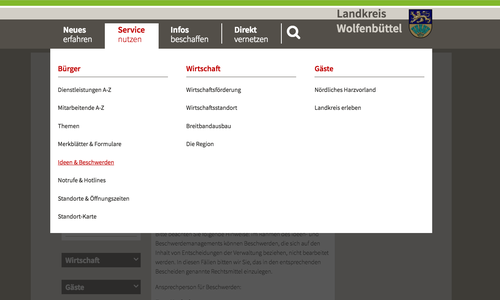 Auf der Internetseite des Landkreises soll ein Modul „Bürgerbeteiligung" entstehen. Foto/Screenshot (Landkreis): Anke Donner