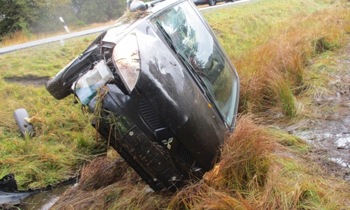 An dem Fahrzeug entstand ein wirtschaftlicher Totalschaden. Foto: Polizei Goslar