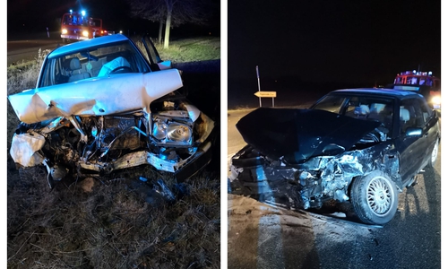 Beide Autos erlitten Totalschaden. Fotos: Feuerwehr Samtgemeinde Velpke