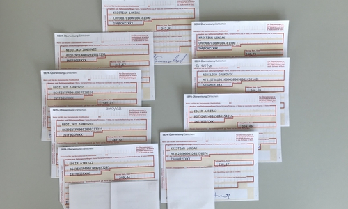 Derzeit sind gefälschte Überweisungsträger im Umlauf. Foto: Polizei