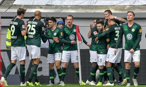 Befreiungsschlag für den VfL Wolfsburg: Weghorst, Brekalo und Ginczek trafen. Foto: imago/Nordphoto