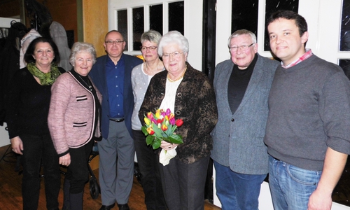 Der Vorstand des Vereins Gärtnermuseum (v. l. n. r.:) Susanne Gründel (Schatzmeisterin), Elisabeth Schwieger (Beisitzerin), Andreas Meißler (stv. Vorsitzender und Geschäftsführer), Rosi Isensee (Schriftführerin), Doris Liefner (Beisitzerin), Dr. Kurt Kühne (Beisitzer) und Florian Kinne (1. Vorsitzender). Foto: Privat