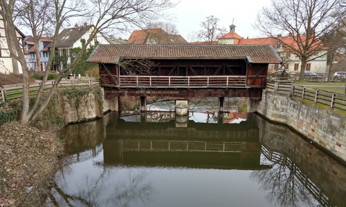 Die Brücke in der Schleusenstraße. Archivbild
