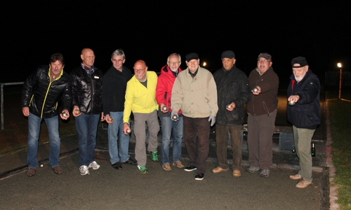 Boule im Dunkeln beim VfR Weddel. Foto: Privat