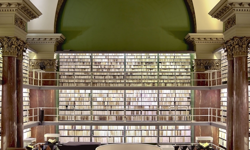 Arwed Arnulf hält einen Vortrag in der Herzog August Bibliothek. Foto: HAB
