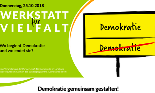„Wo beginnt Demokratie und wo endet sie?“ Quelle: Landkreis Wolfenbüttel