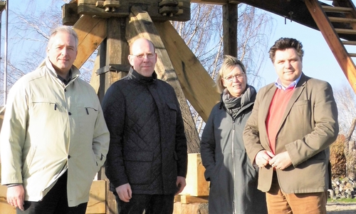 Frank Oesterhelweg, Andreas Bätker, Christine Lehmann und Uwe Schäfer (v. li.). Foto: CDU