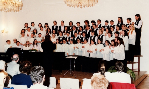 Der Chor „LUSCINIA“ vor einem Auftritt. Foto: Chor „LUSCINIA“