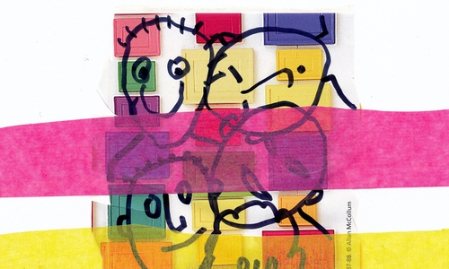 Ausschnitt aus dem Kunstwerk „faces“. Foto: Hans Manhart