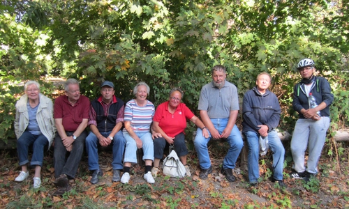 Die Gruppe aus der Sparte "Wandern und Radfahren" auf Tour. Foto: TSV Leinde