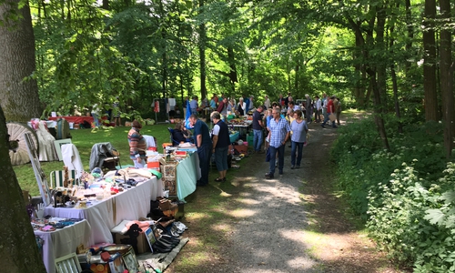 Der Flohmarkt beim Mühlenfest 2017. Archivfoto: Alexander Dontscheff