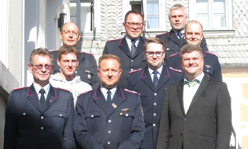Oliver Kempe, Axel Günther, Volker Gerloff (hinten v.l.), Mathias Brunke, Alexander Klötzel, Michele Anders (Mitte v.l.), Eckhardt Klein, Torsten Schulz, Alexander Hoppe (vorne v.l.) Foto: Stadt Königslutter
