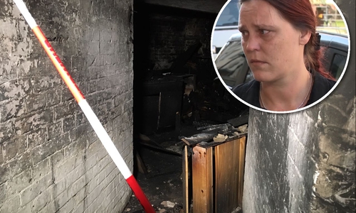 Im regionalHeute.de-Interview erklärt Bewohnerin Yvonne Schrader, warum sie davon ausgeht, dass Freunde ihre Sohnes für das Feuer verantwortlich sind. Foto/Video: Aktuell24 (BM)