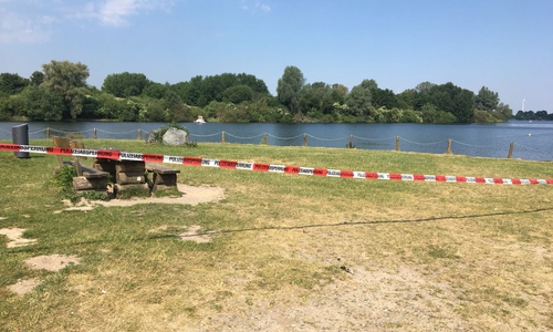 Der Einsatzort am Salzgittersee ist abgesperrt. Die Ermittlungen laufen. Fotos: aktuell24(kr)