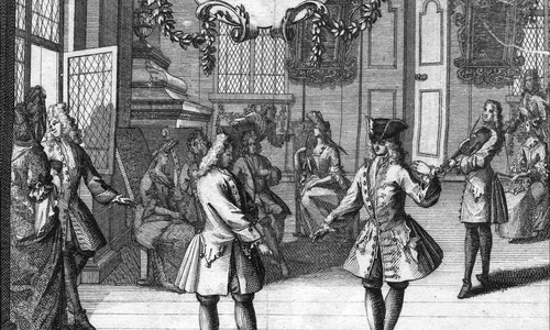 Louis Bonin: Die Neueste Art zur Galanten und Theatralischen Tantz- Kunst. Frankfurt & Leipzig, bey Johann Lochner, 1712.
Foto: HAB