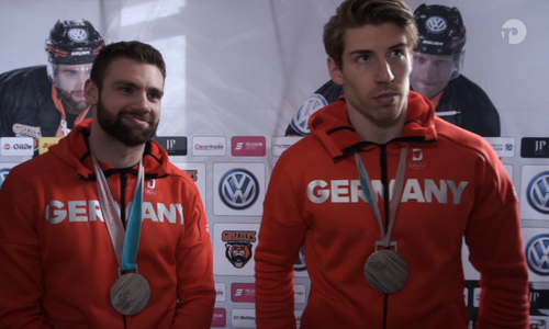 Gerrit Fauser und Björn Krupp, hier im Gespräch mit regionalSport.de, wurden erneut in die Nationalmannschaft berufen. Foto: Jens Bartels