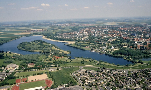 Malerisch: Der Salzgittersee. Die Grünen wollen das Naherholungsgebiet nicht ökonomischen Interessen opfern. Foto: Stadt Salzgitter