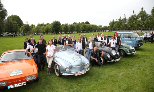 Das Team der Autostadt im Ziel. Foto: Matthias Leitzke