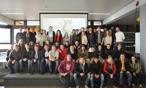Diese Schüler haben sich zusammengefunden um die Strecke gemeinsam zu bewältigen. Foto: Henriette-Breymann-Gesamtschule