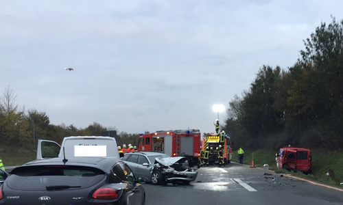 Auf der A39 kam es am Abend zu einem schweren Unfall. Video/Fotos: Alexander Panknin; aktuell24(BM/KR)