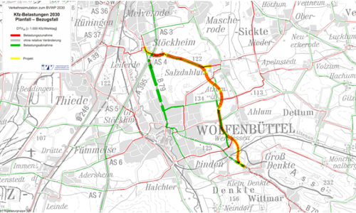 Die Stadtverwaltung lehnt eine Ostumgehung um Wolfenbüttel ab. Foto: BMVI