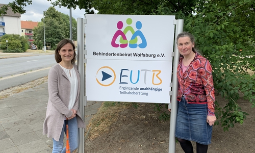 Brid Rethfeld und Ina Sturm (re.). Foto: EUTB Wolfsburg