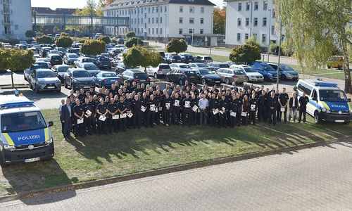 Neuzugänge in der Polizeidirektion Braunschweig. Foto: Polizei
