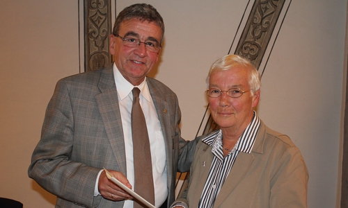 Bürgermeister Thomas Pink mit der Ratsvorsitzenden Hiltrud Bayer. Foto: Stadt Wolfenbüttel