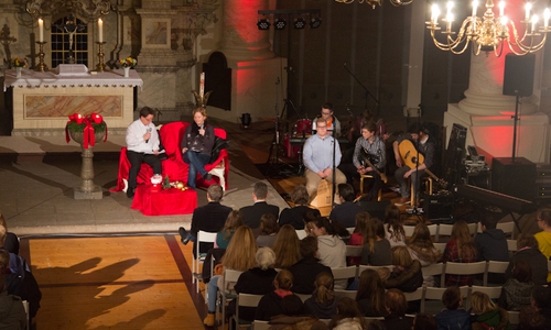 Hilke Junger und Stefan Lauer mit einem lebendigen Anspiel, Foto: Privat