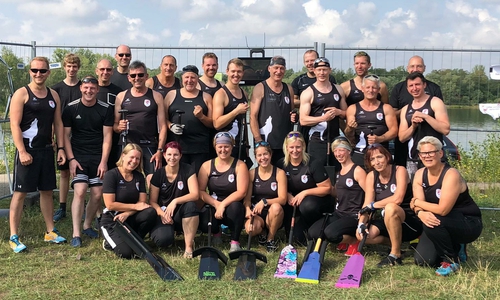 Die Sportler vom WKC sammelten Wettkampf-Erfahrung und freuten sich über den ersten Platz über 500 Meter im Funsport-Cup. Foto: Wolfsburger Kanu-Club e.V.
