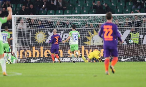 Trotz gutem Start und Origis erstem Bundesliga-Treffer holten die "Wölfe" nur einen Punkt. Foto: Agentur Hübner