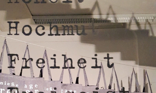 „Schrift wird Bild“. Foto: Kunstverein Wolfenbüttel