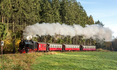 Der historische Dampfzug der Harzer Schmalspurbahnen. Foto: Dirk Bahnsen