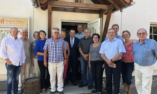 Der Abgeordnee Hubertus Heil mit dem erweiterten Vorstand. Foto: SPD
